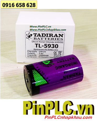 Tadiran TL-5930; Pin nuôi nguồn PLC Tadiran TL-5930 lithium 3.6v D 19000mAh _Xuất xứ Israel